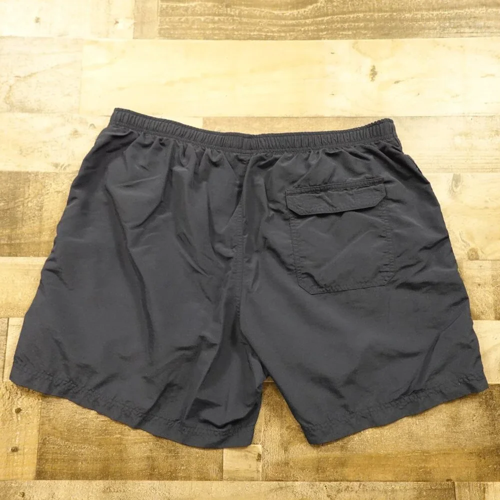 L.L.Bean Swim Trunks Men’s XL‎ Navy Blue 6” Inseam Mesh Lined Elastic Waist
